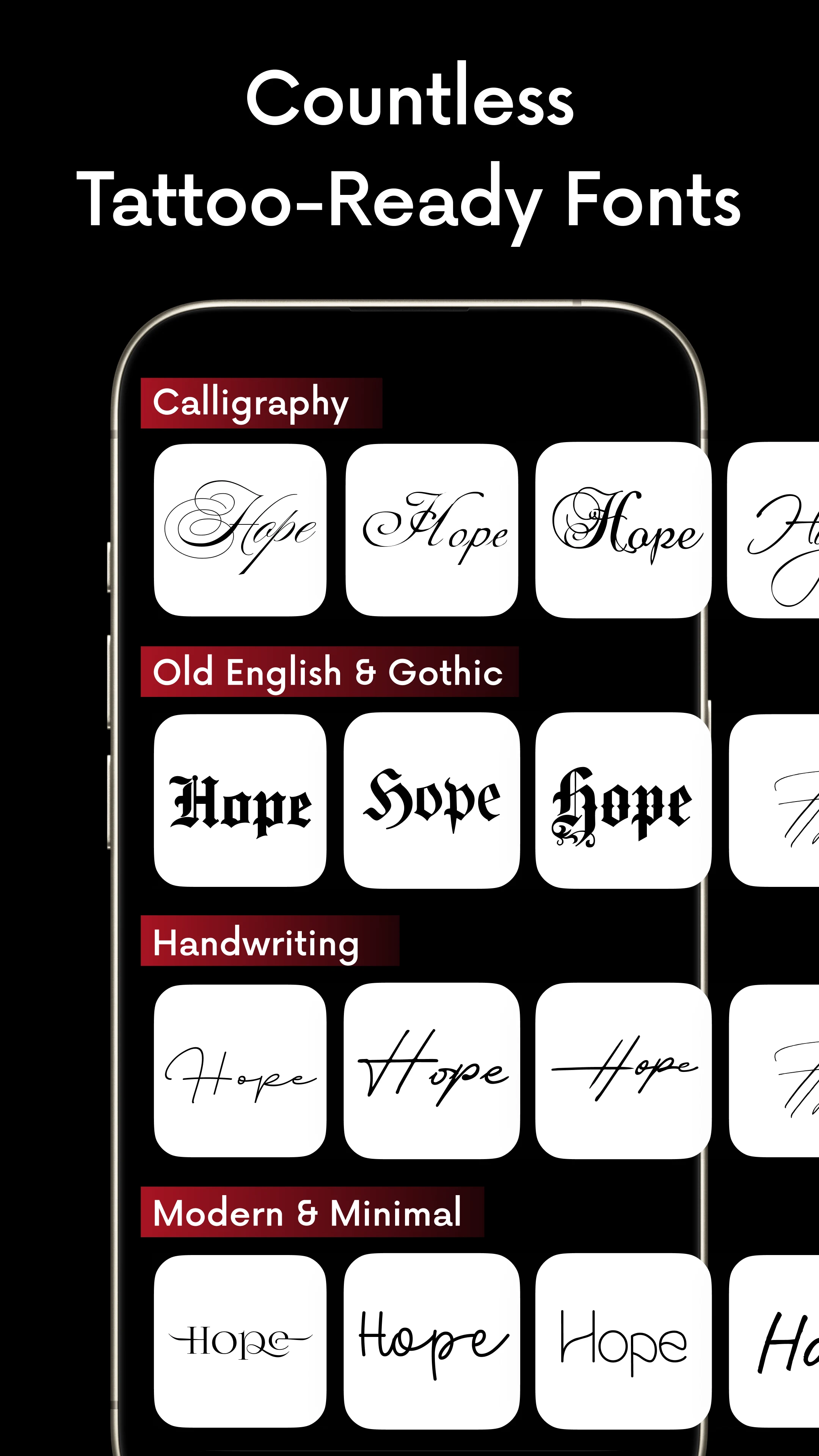 AI Lettering Tattoo Generator screenshot