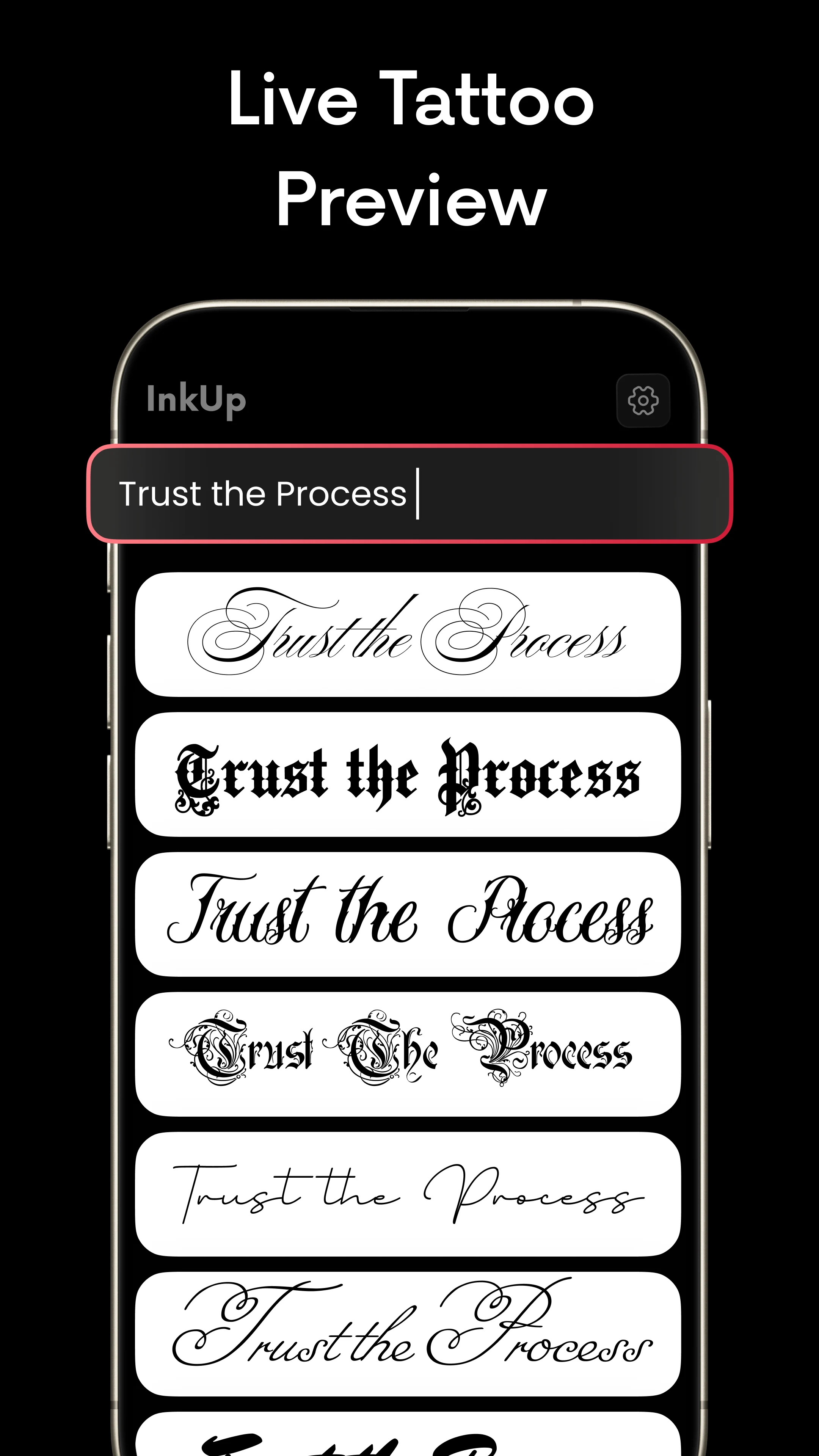 AI Lettering Tattoo Generator screenshot