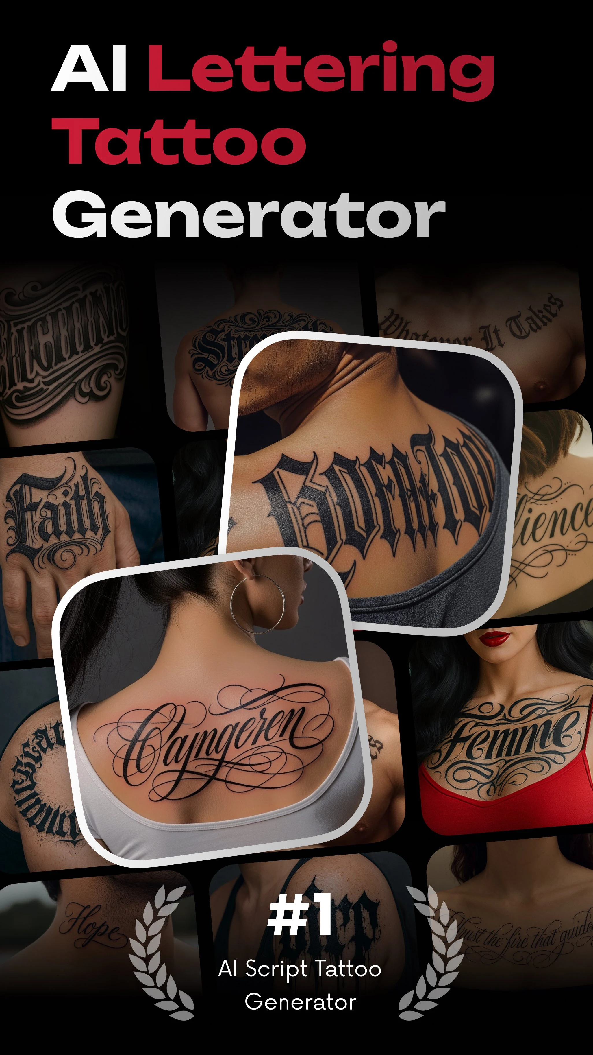 AI Lettering Tattoo Generator screenshot